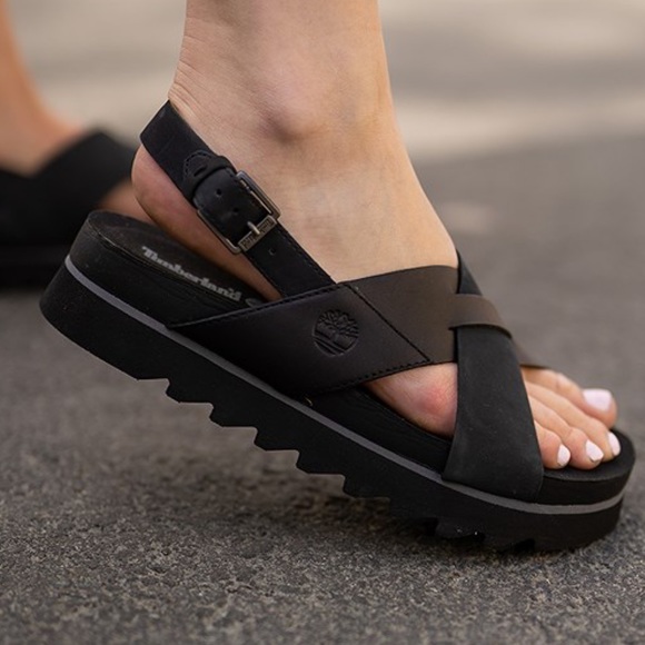 Timberland Women’s Santa Monica Sunrise Black Sandals - Picture 8 of 8